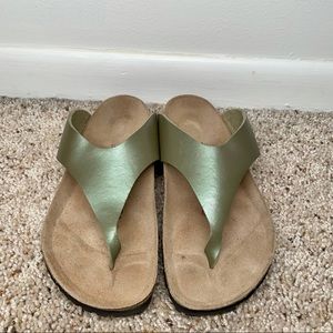 Birkenstock Birki’s holographic sandals